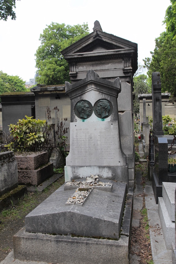 Andre Ampere (left) and son