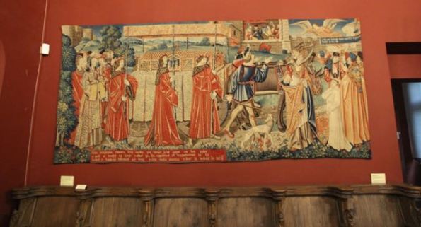 St Etienne tapestry and choir stalls, Musée Cluny