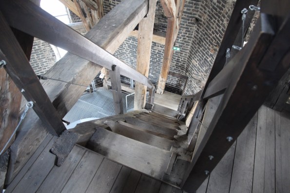 Timber stairs, Vilnius bell tower