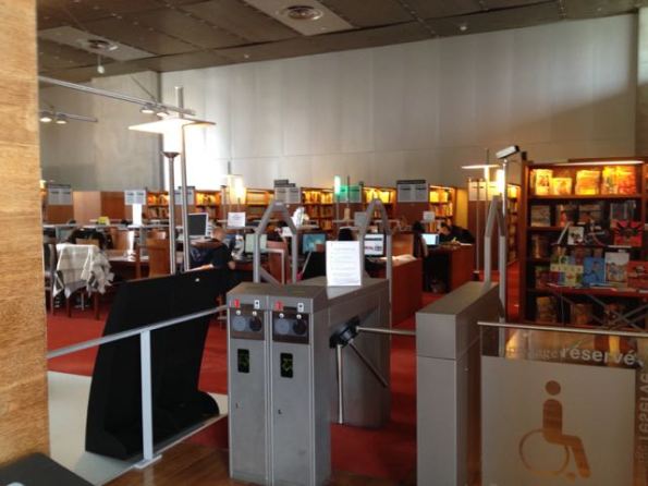 Reading room in French National Library