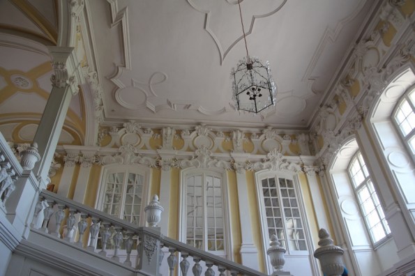 Rundāle Palace, staircase and windows