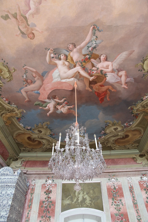Rundāle Palace, Rose Room Ceiling
