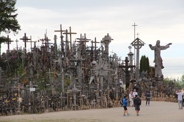 Entering the Hill of Crosses