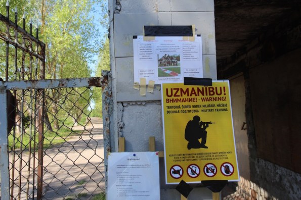 Skrunda-1, Latvia, warning signs