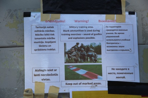 Skrunda-1, Latvia, warning signs