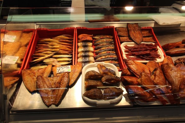 Riga market, dried fish
