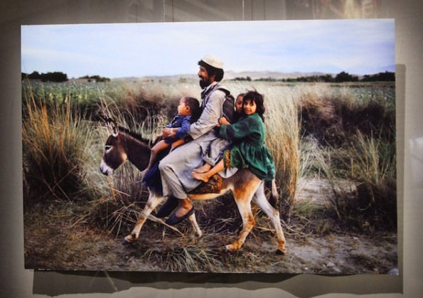 Man and children on donkey, Maimana, Afghanistan, 2003