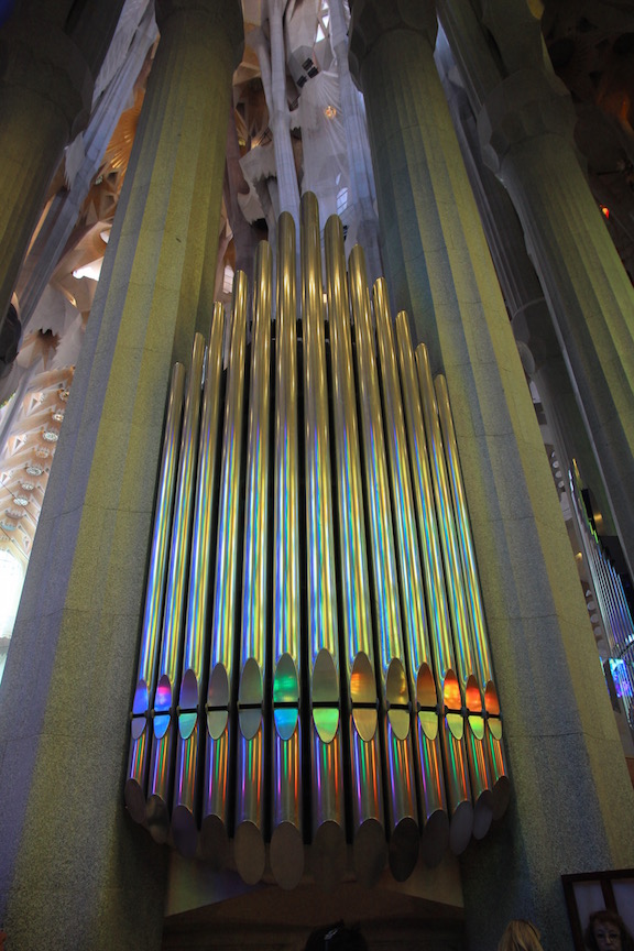Sagrada Familia organ pipes