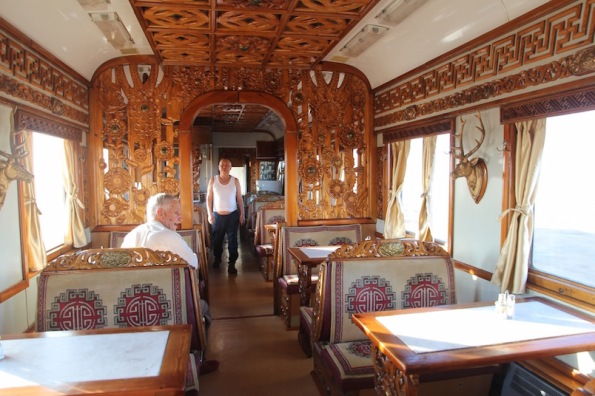 Trans Mongolian Railway dining car
