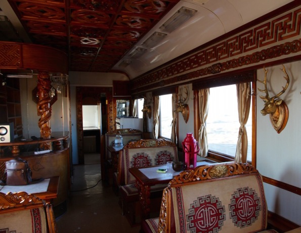 Trans Mongolian dining car