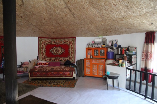 Mongolian kitchen in a gir