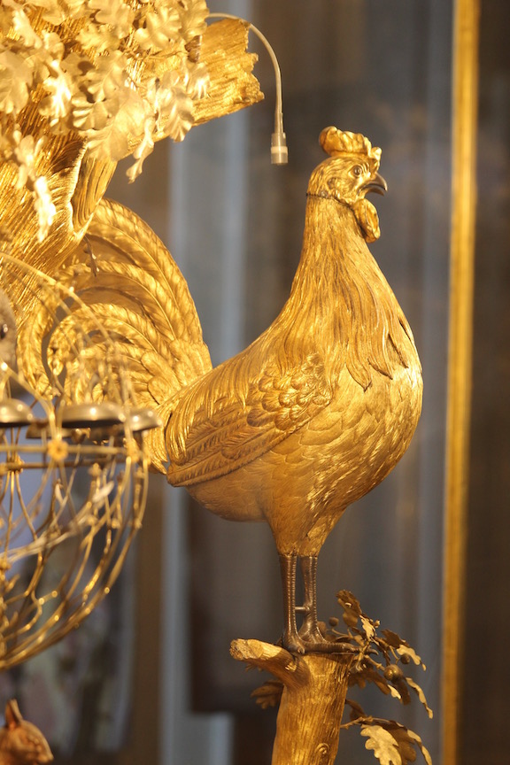 Cock on the Peacock Clock