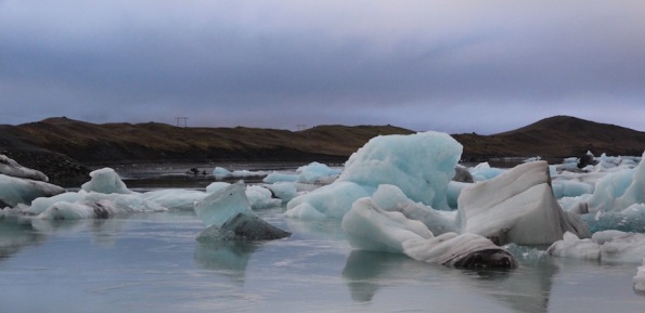 Icebergs in Jökulsárlón lagoon