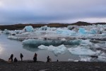 on the shore at Jökulsárlón&nbsp;lagoon