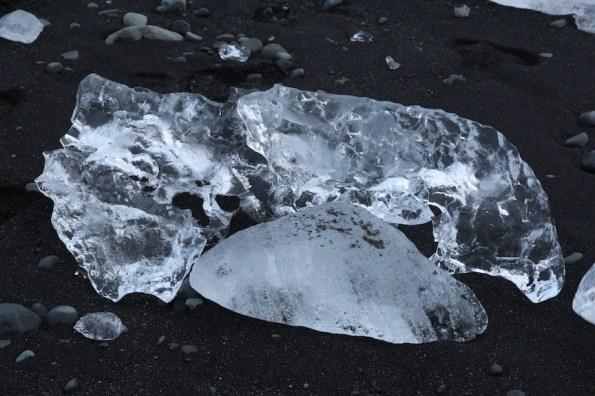 Icebergs on Jökulsárlón lagoon