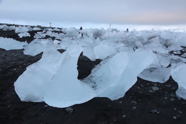 Icebergs on Jökulsárlón lagoon
