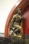 Sculpture at Ploschad Revolyutsii station,&nbsp;Moscow