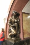 Sculpture at Ploschad Revolyutsii station,&nbsp;Moscow