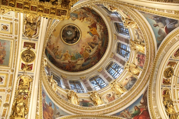 The dome, St Isaac's Cathedra, St Petersburg