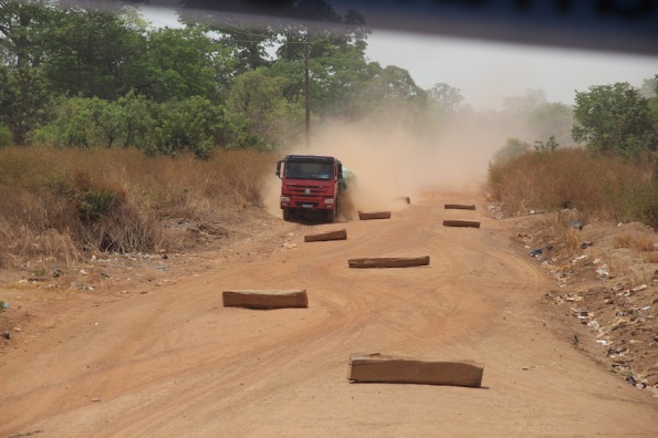Dirt road in the Ivory Coast