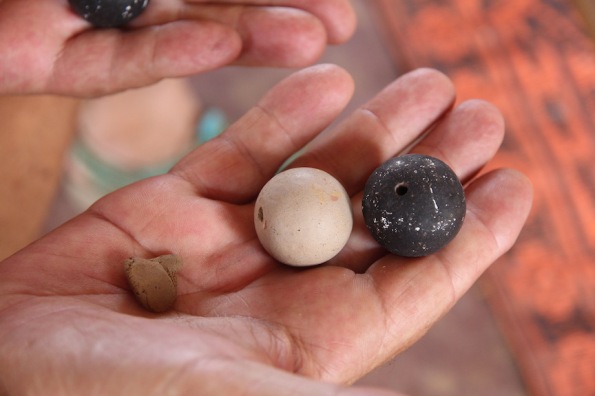 Clay and large clay beads
