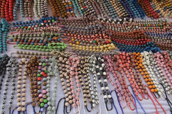 Bead jewellery for sale in West Africa