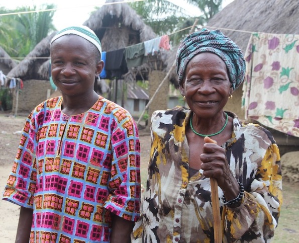 Byama chief and his mother, Sierra Leone