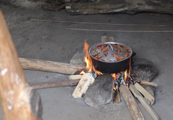 Cooking stew and chillies