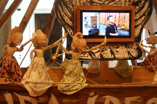 Detail of Art as purifying dialogue by Tisna Sanjaya