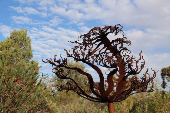 Sundew, sculpture by Warren Pickering, Port Augusta