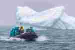 Zodiac with iceberg